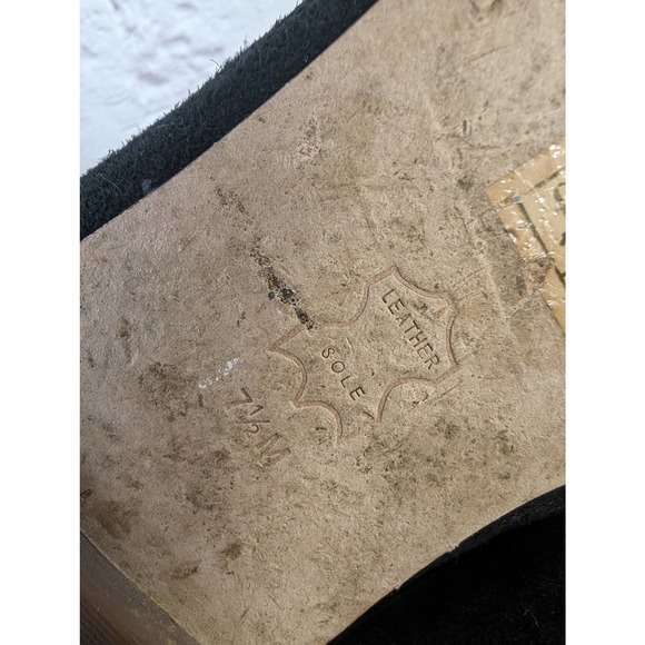 Tory Burch Black Square Toe Flats Women's Size 7.5 VGC - Picture 7 of 7